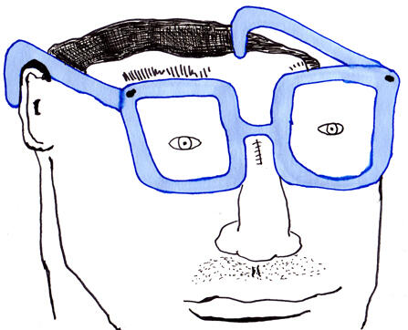 Blue Glasses blue glasses illustration